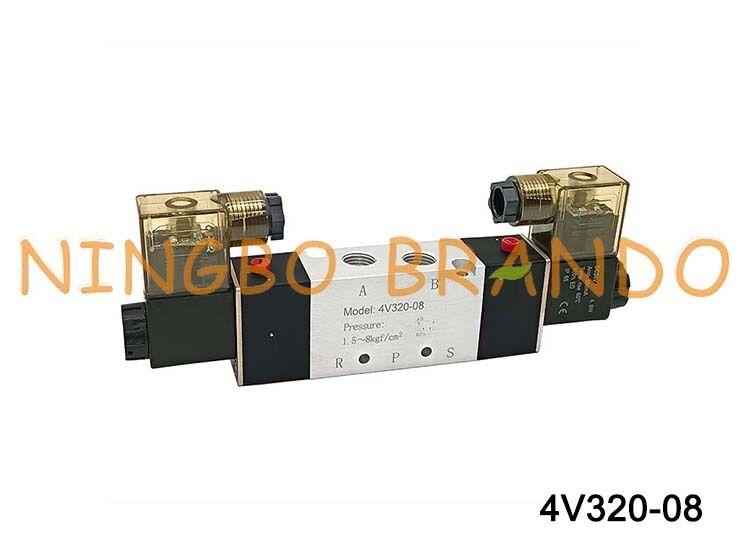 AIRTAC Tipi Solenoid Valfler Hava Valfleri 4V320-08 AC220V 110V DC12V 24V