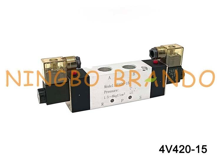 AIRTAC Tipi Solenoid Valf Hava Valfi 4V420-15 DC 12V 24V AC 110V 220V