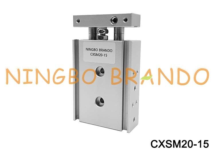 SMC Tipi CXSM20-15 silindir Kılavuz Çift Çubuklu Pnömatik Hava Silindiri 20mm Çap 15mm İnme