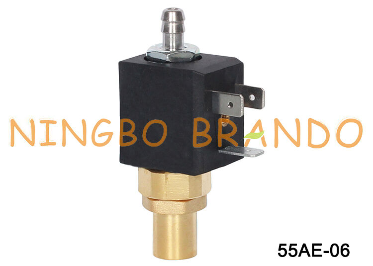 Espresso Kahve Makinesi için 2 Yollu NC 1/8'' Pirinç Solenoid Valf 230V 240V
