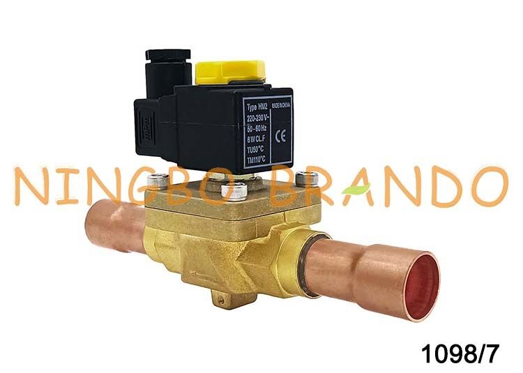 1098/7 Castel Tipi Normal Kapalı Solenoid Valfı 7/8'' Solder 1098/7A7