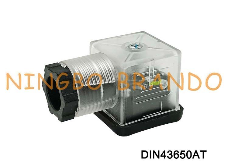 DIN43650A Solenoid Valf Bobini Konektörü 18mm Şeffaf DIN 43650 Tip A