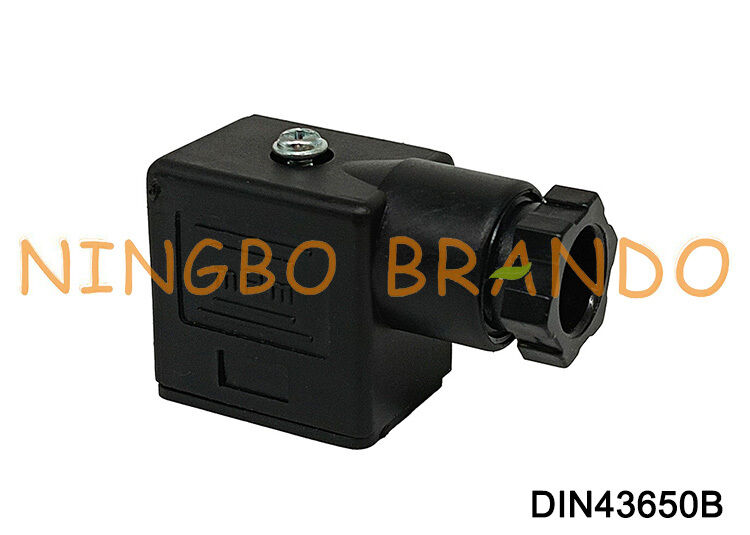 Solenoid Valf Bobini Konnektörü DIN43650 B MPM Siyah DIN 43650 Tip B