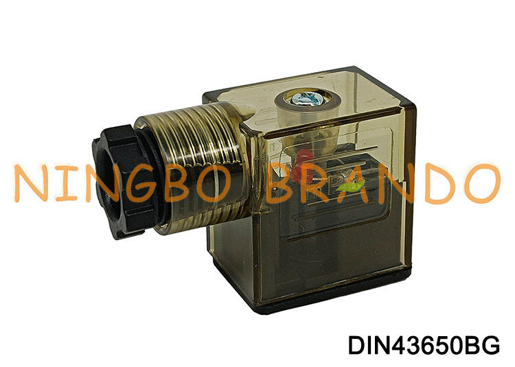 DIN43650B Solenoid Valve Coil Connector With LED DIN 43650 Type B