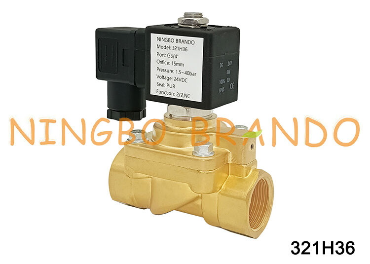 321H36 Parker Tip H Serisi Solenoid Valf 1,5 - 50 Bar Pirinç Yüksek Basınç Valfı