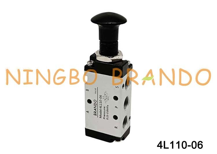 Airtac Tip 4L110-06 4L İtme-Çekme Hava Kontrol Vanası 5/2 Yollu