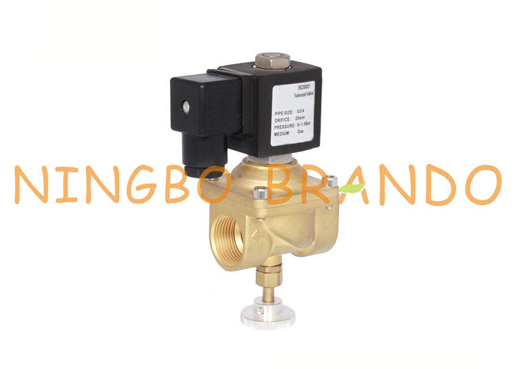 Doğal Kömür Gazı için 1/2 `` 3/4 '' 1 '' Manuel Ayarlanabilir Bas Solenoid Valf 12VDC 24VDC 230VAC