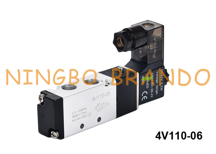 4V110-06 Airtac Tipi Pnömatik Solenoid Valf 4V110-06-DC24V 24VDC