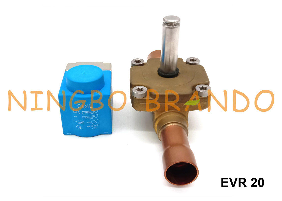 Danfoss Tipi EVR 20 NC Soğutma Solenoid Valfı 7/8 '' 24VDC 220VAC