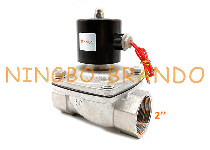 2S500-50 SUW-50 2/2 Yollu NC 2'' Akış Kontrol SS304 Solenoid Valf