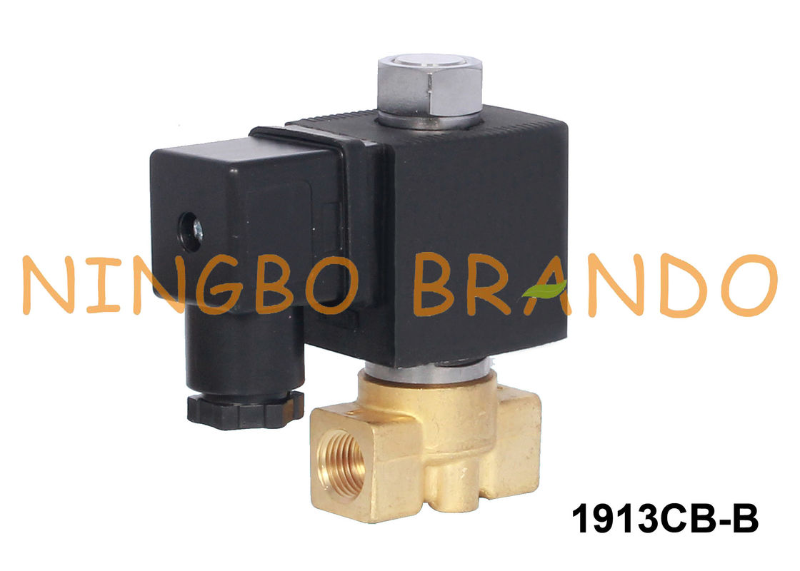 2 Yollu Normalde Açık Pirinç Solenoid Valf Su Hava 1/4'' 24VDC 220VAC