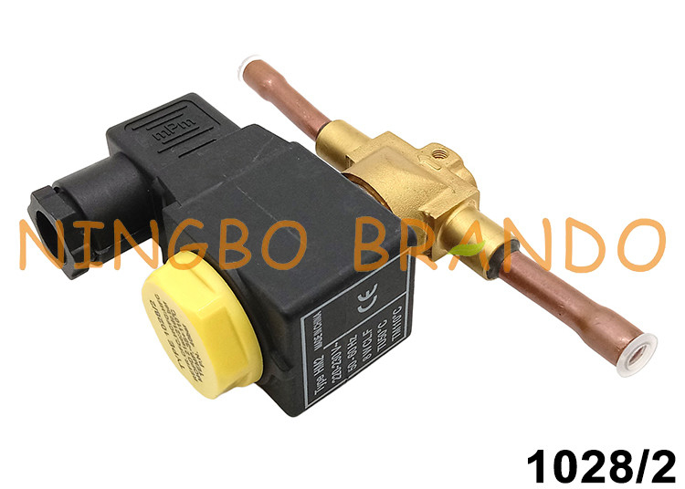 Castel Tip 1028/2 1/4'' Lehim HM2 Solenoid Valf AC220V DC24V