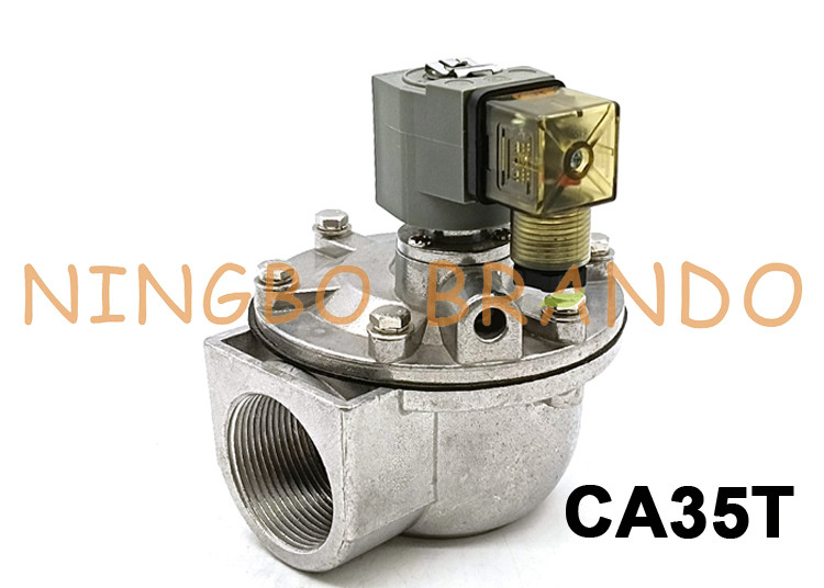 CA35T Goyen Tipi Pulse Jet Vana Dik Açılı Dişli 1 1/2'' Toz Toplayıcı için