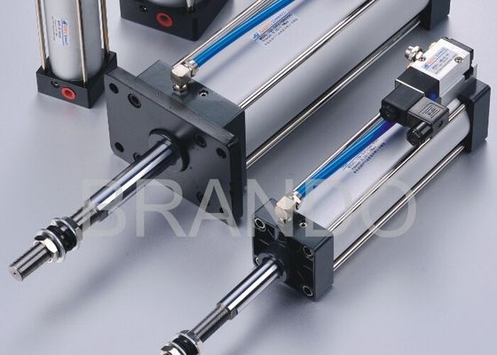 Automation Micro Adjustable Stroke Pneumatic Cylinder 0.15 - 0.9 Mpa Working Pressure