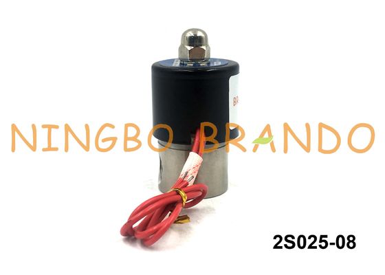 2S025-08 1/4" Normally Closed Plunger Direct Acting NBR Seal Stainless Steel 304 Solenoid Valve