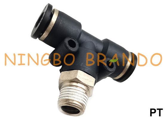 PT-G T Şekli Erkek Şube Tee Connect Pnömatik Hortum Bağlantı Elemanlarını İtin