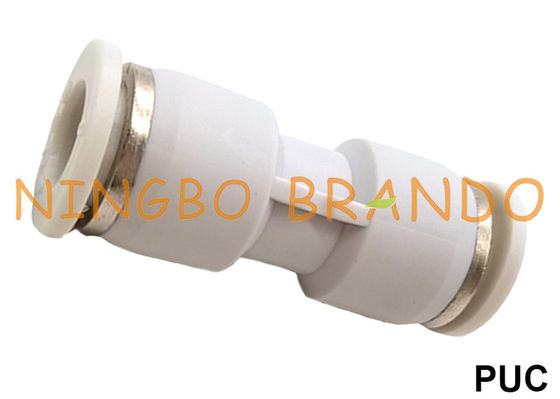 PUC Birliği Düz İtmeli Tüp Hızlı Bağlantı Pnömatik Hortum Bağlantı Parçaları