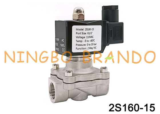 2S160-15 1/2 İnç 2/2 Yollu Paslanmaz Çelik Diyaframlı Vana