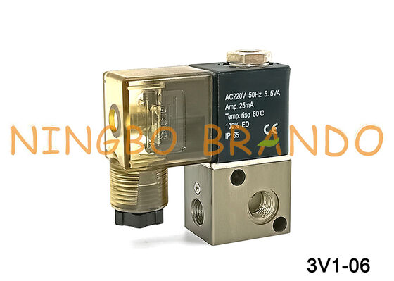 3V1 Serisi Solenoid Valf 3/2 Yollu Airtac Tip 3V1-06 Solenoid Hava Valfi