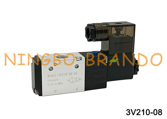 Airtac Tip 3V210-08-NC 3V210-08-NO Solenoid valf 3/2 yollu 3V200 Serisi