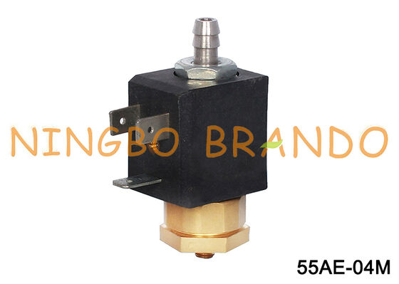 Schaerer Kahve Makinesi DC24V AC220V için M5 Bağlantı Noktası 2 Yollu Pirinç Solenoid Valf