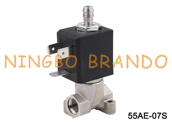 3-Yollu NC 1/8'' Stainless Steel Solenoid Valve için Espresso Kahve Makinesi