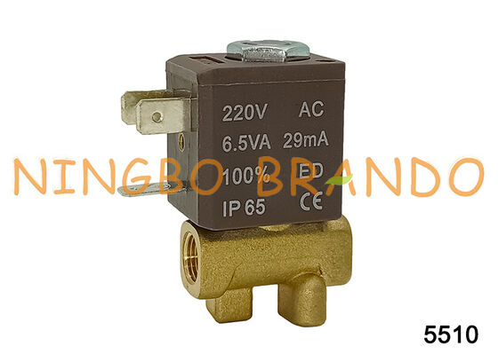 Endüstri 5510 NC 1/8'' 24V 220V için CEME Tipi Pirinç Solenoid Valf