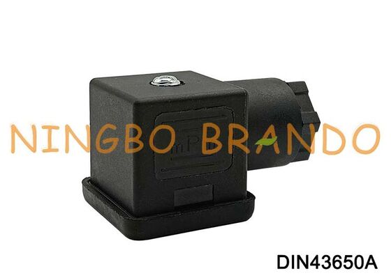 DIN43650A Solenoid Bobin Konektörü 18mm 3 PIN DIN 43650 Tip A