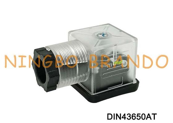 DIN43650A Solenoid Valf Bobini Konektörü 18mm Şeffaf DIN 43650 Tip A