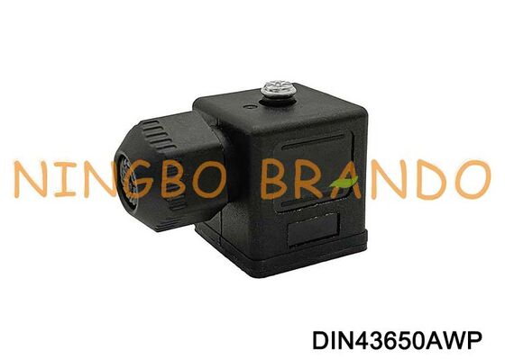 DIN43650A Su Geçirmez Solenoid Valf Bobini Konektörü IP67