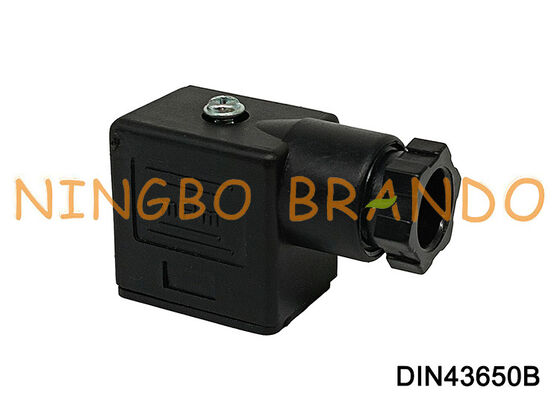 Solenoid Valf Bobini Konnektörü DIN43650 B MPM Siyah DIN 43650 Tip B