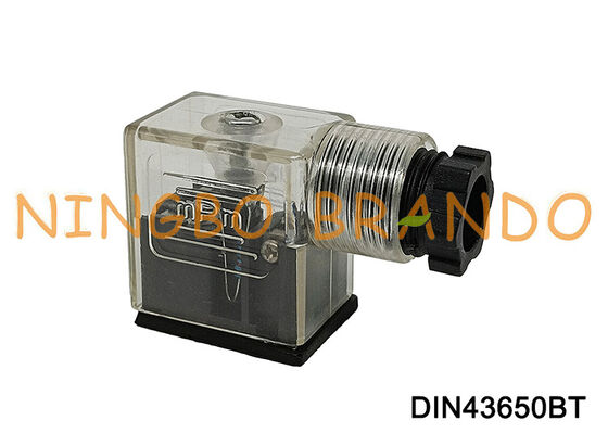 DIN43650B Solenoid Valf Bobini Konektörü 11mm Şeffaf DIN 43650 Tip B