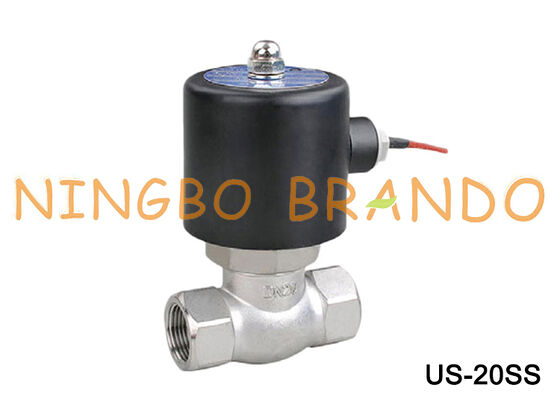 3/4'' Paslanmaz Çelik Buhar Solenoid Valfı UNI-D Tip US-20 24VDC 220VAC