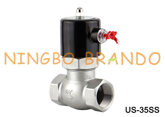 Buhar Solenoid Valfı US-35 2L-35 1-1/4'' Paslanmaz Çelik Solenoid Valf 24V 220V