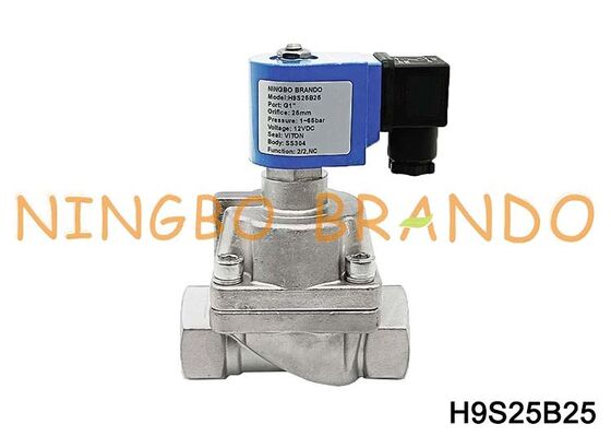 DN25 1'' 100 bar Yüksek Basınçlı Su Hava Paslanmaz Çelik Solenoid Valf 24V 220V