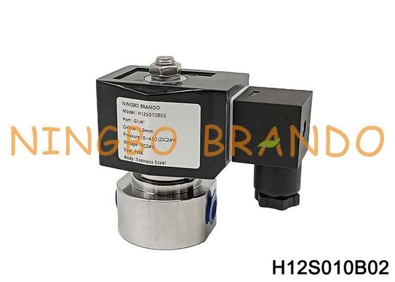 500 bar Yüksek Basınçlı Paslanmaz Çelik Solenoid Valf 1/4'' 220V 110V 24V 12V