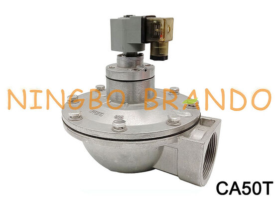 G2'' CA50T Dik Açılı Darbeli Jet Solenoid Valf AC220V AC110V DC24V