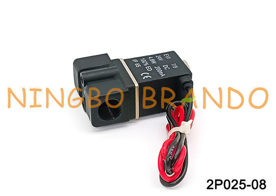 2P025 1/4'' Solenoid Valf Normalde Kapalı 2.5mm Solenoid Valf 24VDC