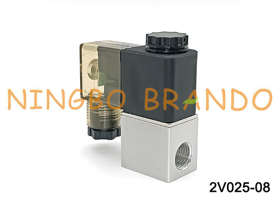 2V025-08 24V DC 2/2 Pnömatik Solenoid Valf 1/4 İnç