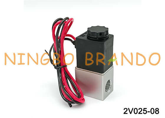 Elektrikli Pnömatik Solenoid Valf 2V025-08 12V/24V/110V/220V Uçan Uçlar