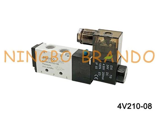 Airtac Tip 4V210-08 Pnömatik Solenoid Valf 5/2 Yollu