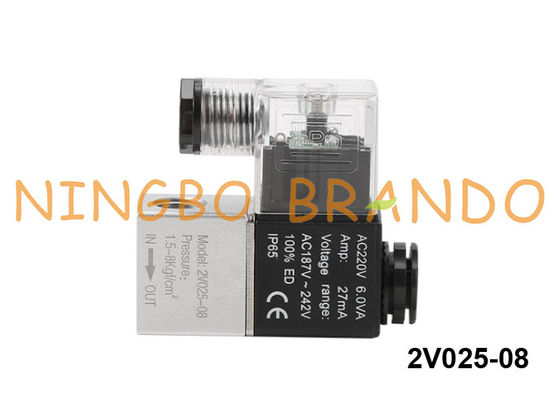 2V025-1 / 4 2/2 Yollu Pnömatik Solenoid Valf 24VDC 12VDC