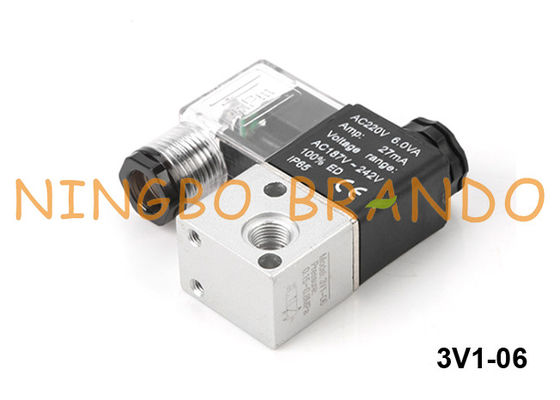 3V1-06 Airtac Tipi Pnömatik Solenoid Valf 3/2 Yollu DC24V