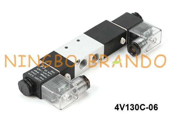 4V130C-06 Airtac Tipi Pnömatik Solenoid Valf 5/3 Yollu 24V 220V