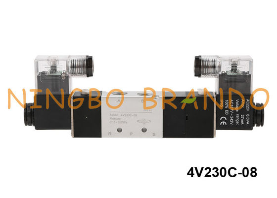 4V230C-08-DC24V Airtac Tipi Pnömatik Solenoid Valf 5/3 Yollu 24V DC