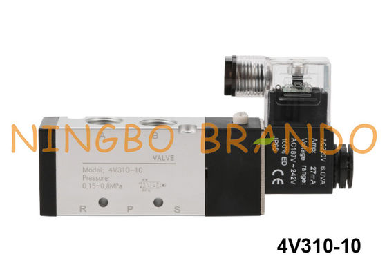 4V310-10B Airtac Tipi Hava Pnömatik Solenoid Valf 5 Yollu 24VDC