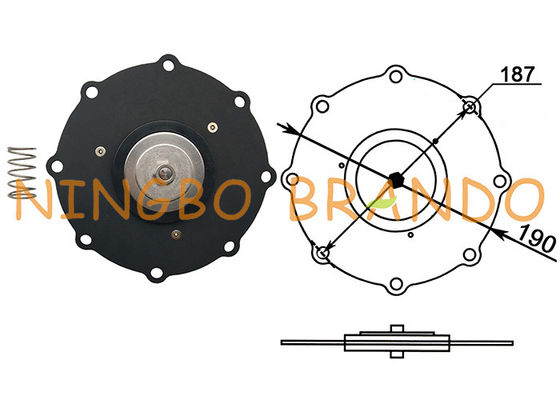 C113928 3 '' İnç SCEX353.060 Pulse Jet Valf Değiştirme Diyaframı