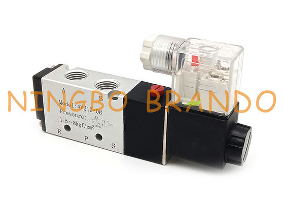 4V210-08 1/4 '' İnç 5/2 Yollu Hava Kontrol Pnömatik Solenoid Valf