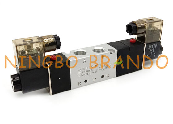 4V330C-10 3/8 '' 5/3 Yollu Kapalı Merkez Pnömatik Solenoid Valf