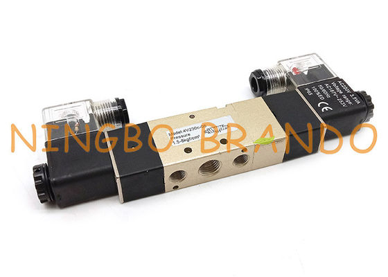 4V230C-08 1/4'' Çift Bobinli 5/3 Yollu Kapalı Merkez Pnömatik Solenoid Valf